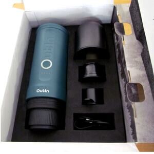 Outin Nano Teal Portable Espresso Maker 20 Bar Self-Heating